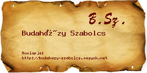 Budaházy Szabolcs névjegykártya