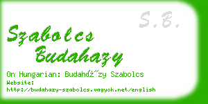 szabolcs budahazy business card